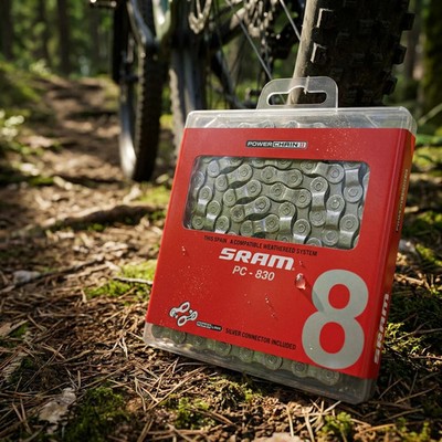 SRAM Kette PowerChain II PC 830, 8-fach, 114 Glieder, inkl. PowerLink