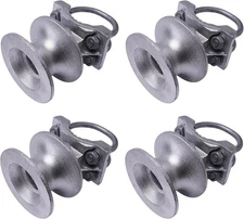 NEW Cantilevered Gate Rollers, Slide Gate Hardware 4" Post 2-3/8" Chain (4)