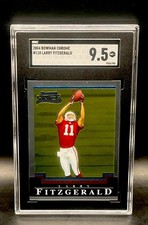 Larry Fitzgerald 2004 Bowman Chrome #118 RC SGC 9.5 HOF ROOKIE FOOTBALL CARD!