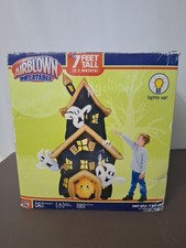 Gemmy Hallowen Haunted House Airblown Inflatable Lighted Over 7 Feet Tall 2007