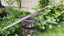 25" blade Hand-Forged Viking Sword  Full Tang High Carbon Steel Blade  Gifts