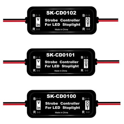 12V 24V LED Brake Light Flasher Module GS-100A Strobe Controller Protection