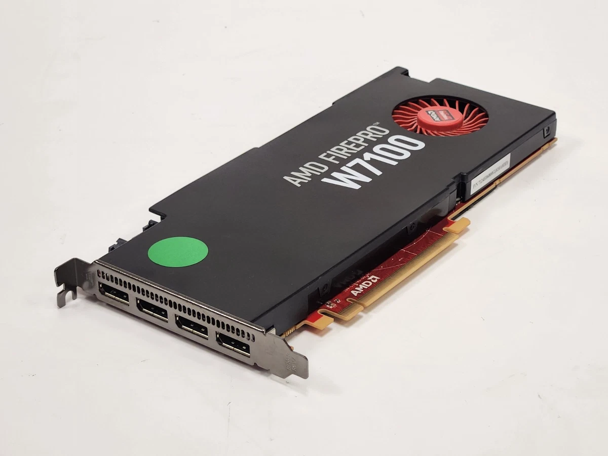 Placa De Vídeo Amd Firepro W7100 8gb Gddr5 4dp Fora Da Caixa
