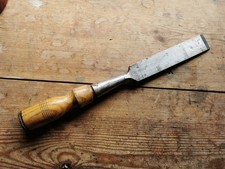Vintage 1 1/4" Wide Socketed Bevel Edged Chisel, by W Marples, Sheffield.