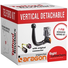 Vertical Detachable Towbar Hyundai Santa Fe 11/2020-07/2024 + Dedicated 7PIN Kit