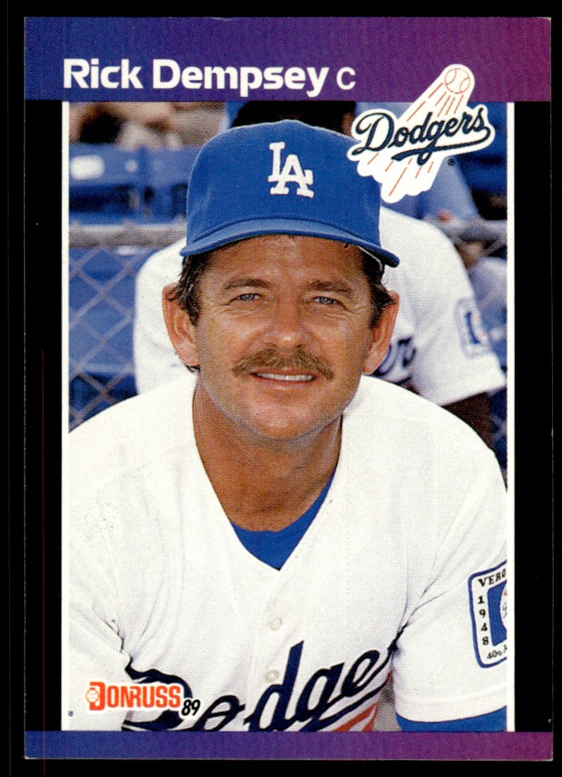 1989 Donruss Rick Dempsey Los Angeles Dodgers #432 18250