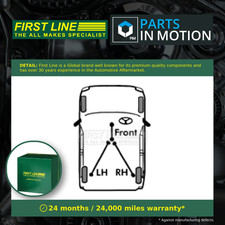 Image of Handbrake Cable fits IVECO DAILY 2.3D Rear 2006 on Hand Brake Parking Firstline