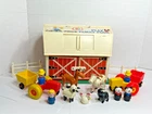 Vintage 1967 Fisher Price Play Family Farm Play Set ( Barn / Tractors / Animals)
