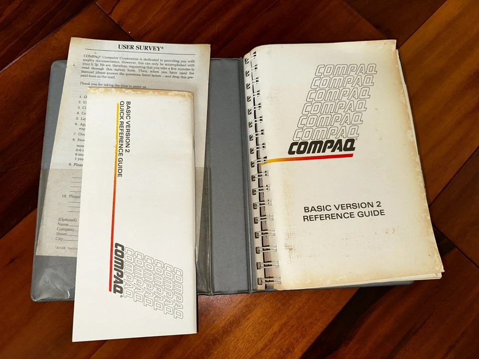 De colección COMPAQ BASIC Versión 2 Manuales + Disquetes 5.25" MS-DOS 2.12 Foto 2 de 4