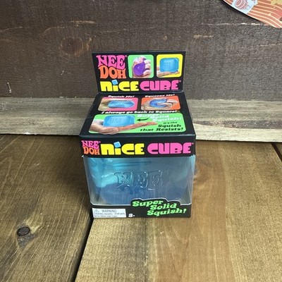 Nee Doh Nice Cube - Super Solid Squish! (Blue) - Brand New/Factory Sealed!