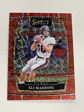 2022 Select Draft Picks Football Red Lazer Prizm #91 - Eli Manning - Ole Miss