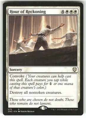 MAGIC HOUR OF RECKONING 75 COMMANDER: PHYREXIA: ALL WILL BE ONE NM
