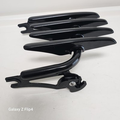 Bagger Brothers Black Detachable Two-Up Covert Luggage Rack HD 09-18 FL Touring