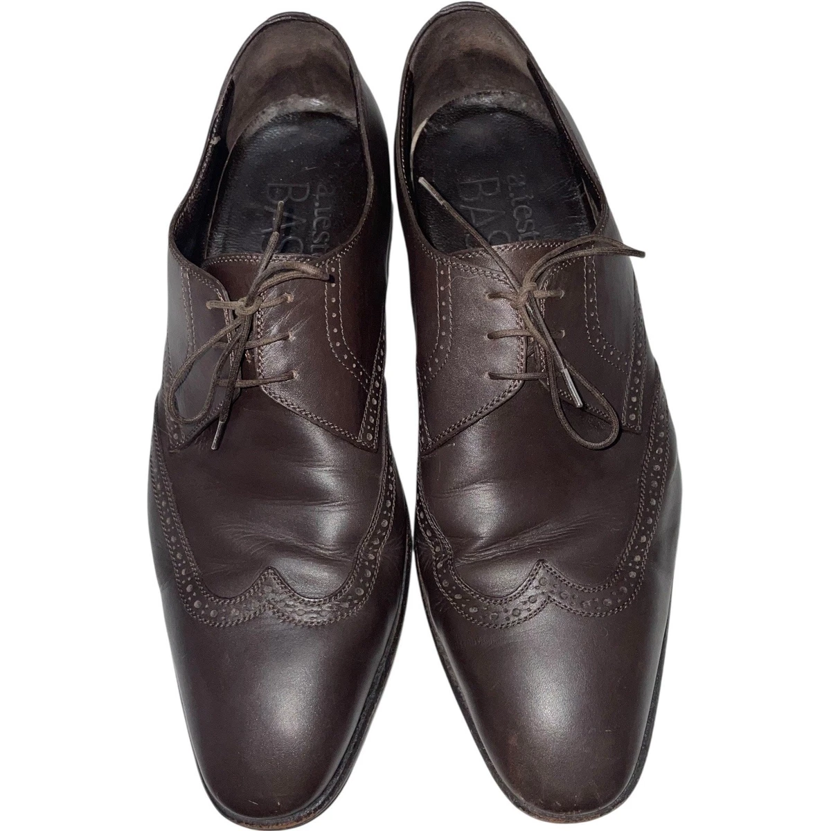 a.testoni Brown Wingtip Dress Shoes for Men for sale | eBay display picture 1
