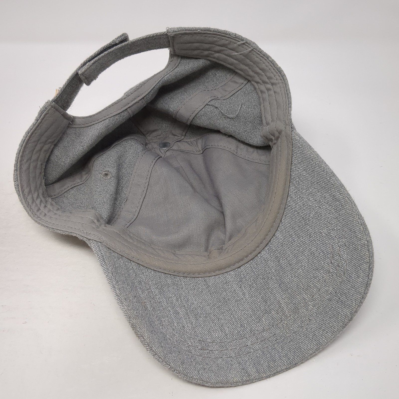 Roxy Leather Patch Strapback Hat Gray One Size Ad… - image 7