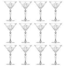 Image of 12x RCR Crystal 210ml Melodia Martini Glasses Cocktail Party Drinking Glass Set