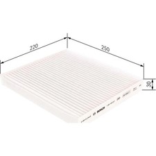 Bosch 1 987 435 027 Filter Innenraumluft für HYUNDAI KIA Innenraumfilter