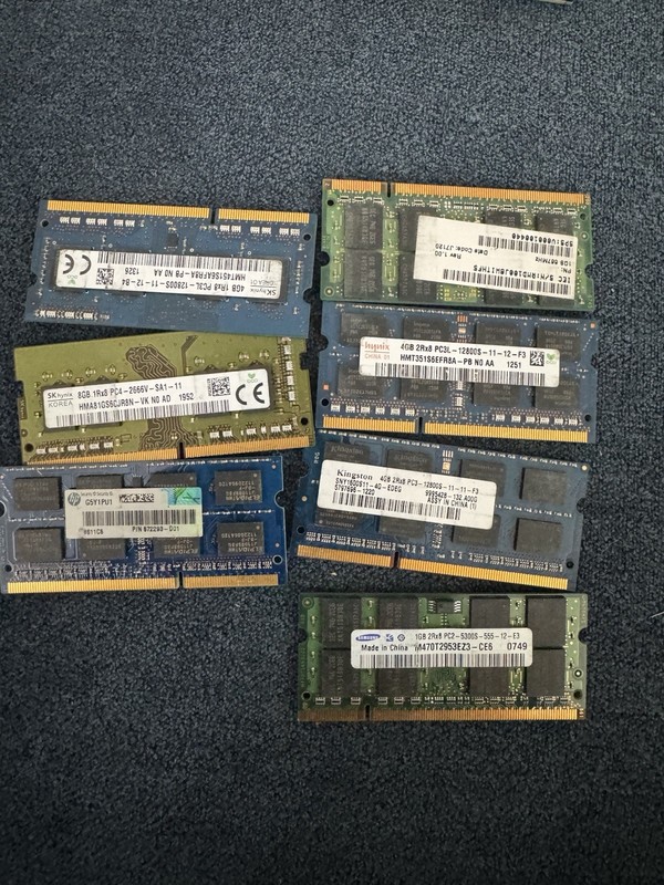 Laptop RAM Lot DDR4 DDR3 DDR3L DDR2 8GB 4GB 2GB Hynix Kingston Samsung OEM
