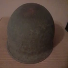 WW2/ Korean War Original U.S. Military Pot Helmet. Rear Seam no liner.
