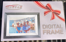 Wooden Digital Picture Frame with 32GB Memory, 10.1 inch 1280x800 IPS HD WiFi