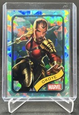 2025 Topps Chrome Sapphire Marvel Okoye Aqua 63/75 #58