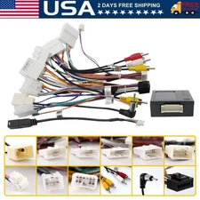 Car Stereo Radio Power Harness Cable Wire Adapter Support JBL AMP For Toyota