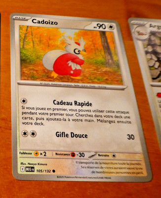 POKEMON MEGA EVOLUTION KARTE KARTE CADOIZO 105/132 MEG ME01 FR MINT 2025