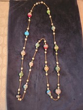 Collana di perle per torta nuziale in vetro di Murano vintage 