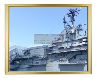 USS INTREPID NAVY SHIP AT SEA AUGUST 2024 8X10 GOLD FRAMED PHOTO