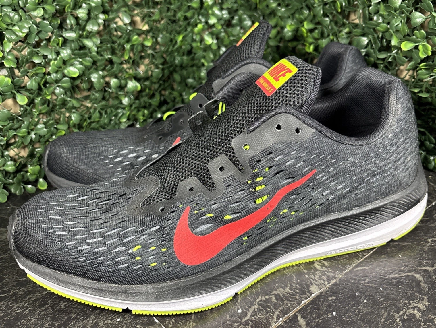 Nike Zoom Winflo 5 'Black Bright Crimson' AA7406 004 scarpe uomo taglia 10