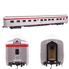 Walthers 18930 85' PS  Blunt End 10-6 Sleeper SP #9054 Stainless w/Red Str Unlit