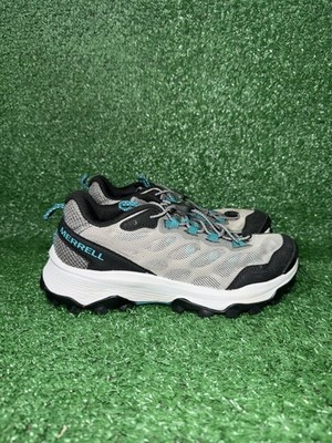Merrell Speed Strike Aerosport Womens 7 Blue Grey Hiking Shoes Trail Sneakers