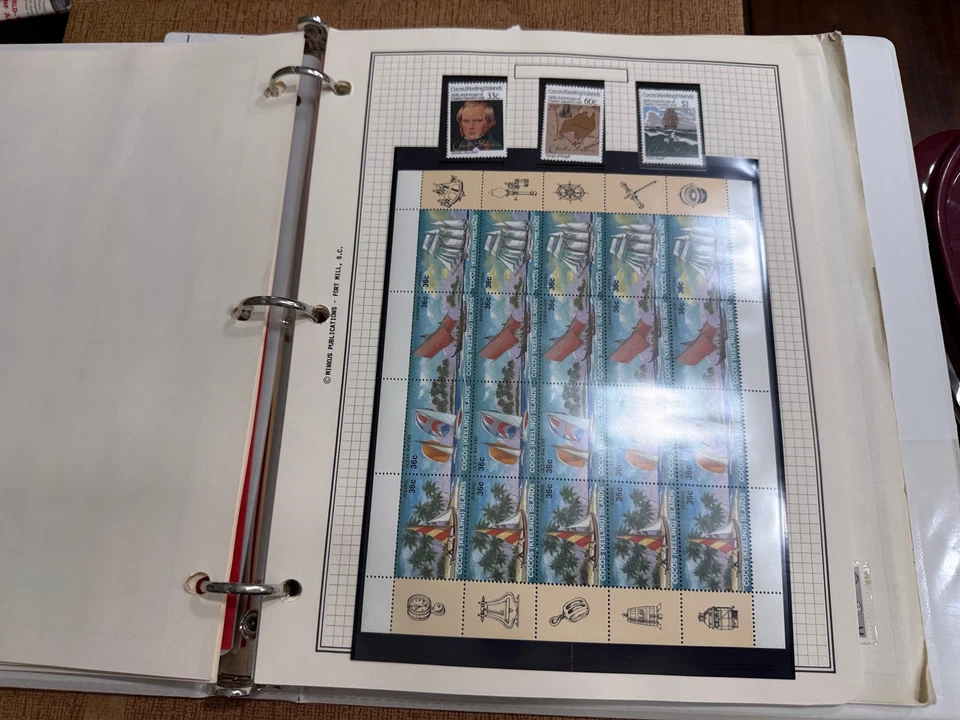 COCOS KEELING ISLAND KIRIBATI TUVALU STAMP COLLECTION ALL PICTURED - Image 4 of 4