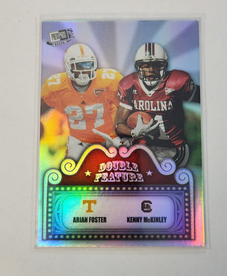 2009 PRESS PASS  DOUBLE FEATURE ARIAN FOSTER/KENNY MCKINLEY#DF-14