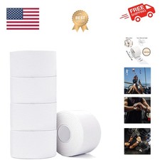 Athletic Tape,5 Pack White Sports Tape,Very Strong No Sticky Residue Wrist An...