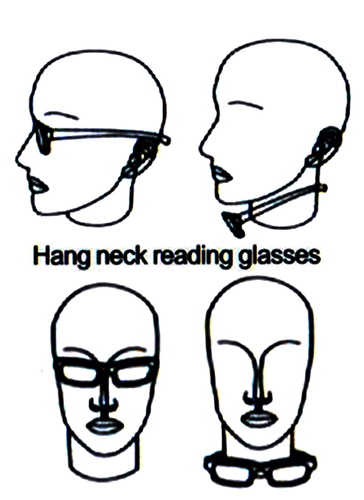 Gafas de lectura Pro Computer con protección UV lentes tintadas cuello colgante RE32 - Imagen 2 de 11