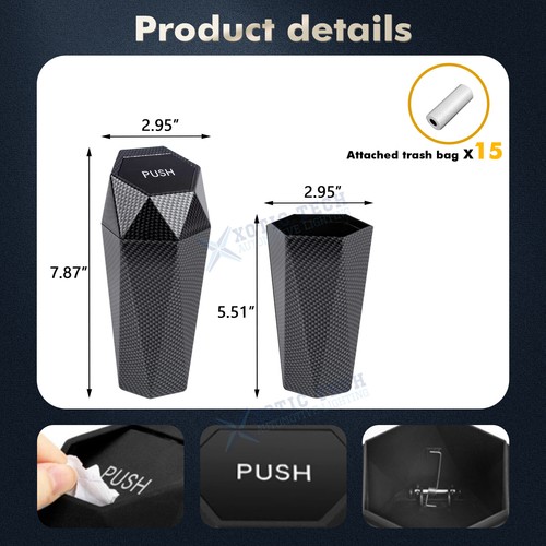 Portable Trash Dustbin Automatic Garbage Container Bin For Tesla Model 3 Y X - Picture 4 of 33