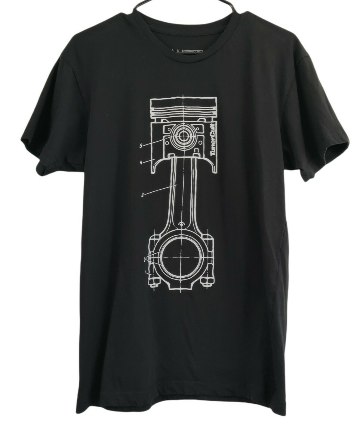 Tuner Cult Piston Men Black Tshirt Racing Black TSh… Gem