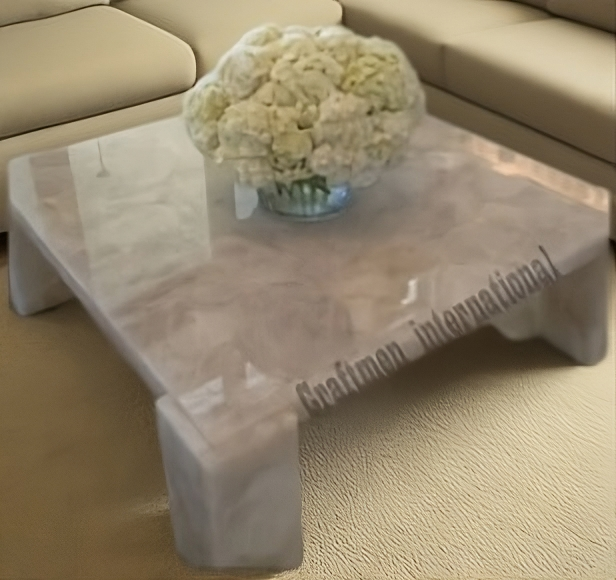 White Quartz table top, Handmade Furniture, Home decor, Quartz Slice table top