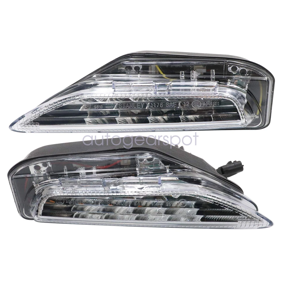 2Pc For INFINITI Q70 Q70L 2015 2016 2017 2018 2019 Front Turn Signal Fog Light - Image 3 of 4