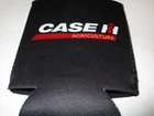 Case IH Magnetic Black Neoprene Can Cooler Koozie