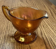 Vintage Jeanette Marigold Carnival Glass 3" Creamer-Beautiful!