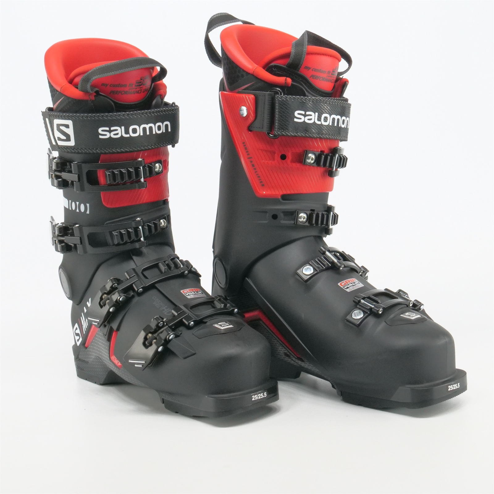 Stivali Salomon S Max 100 GW da uomo 7 5 8 US 25 25 5 sci alpino nero rosso