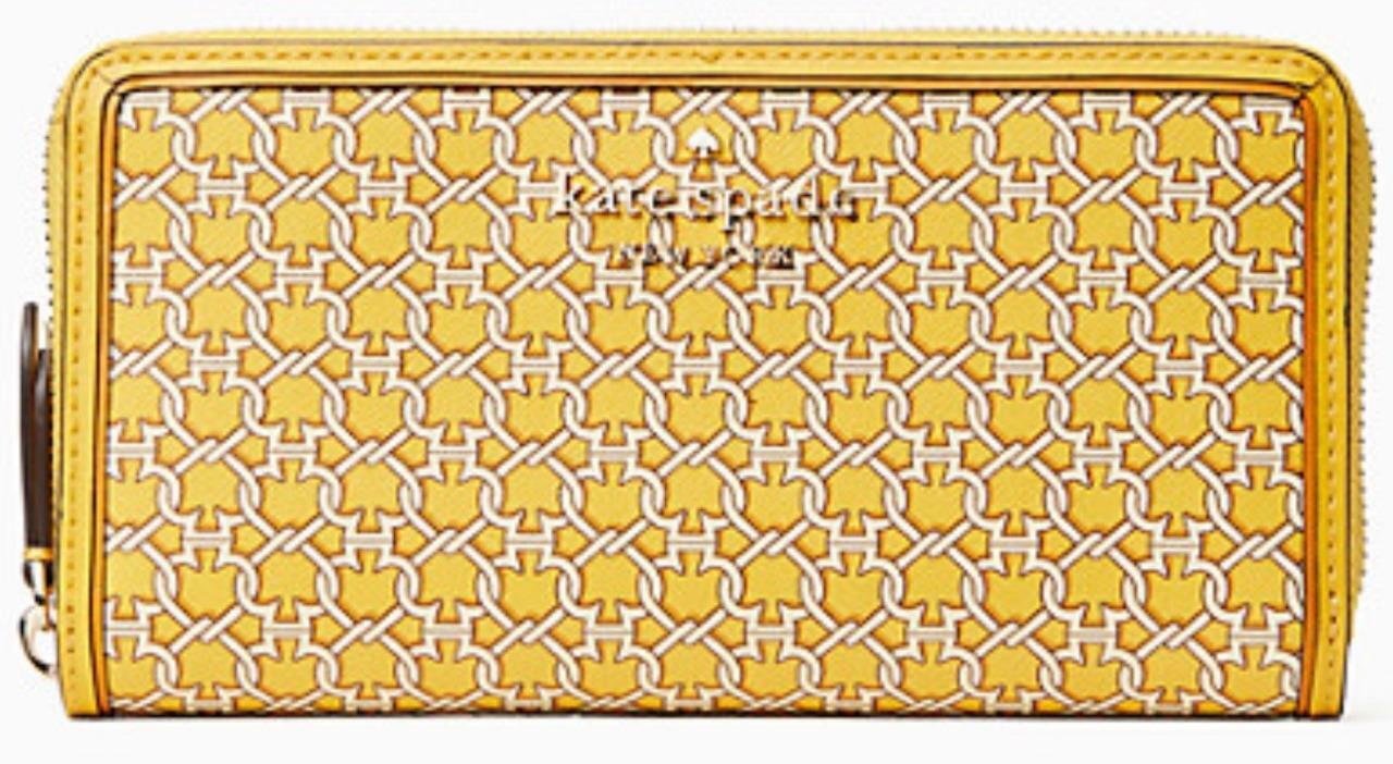 spade link large continental wallet