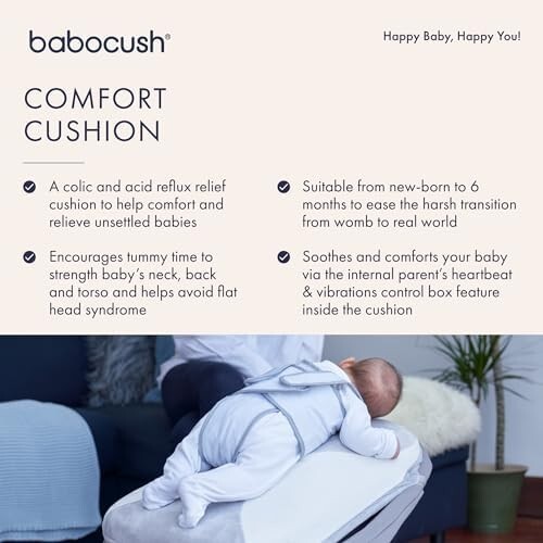Babocush Baby Bouncer Comfort Cushion Prevents Colic and Reflux
