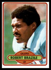 1980 Topps Robert Brazile #79 Houston Oilers