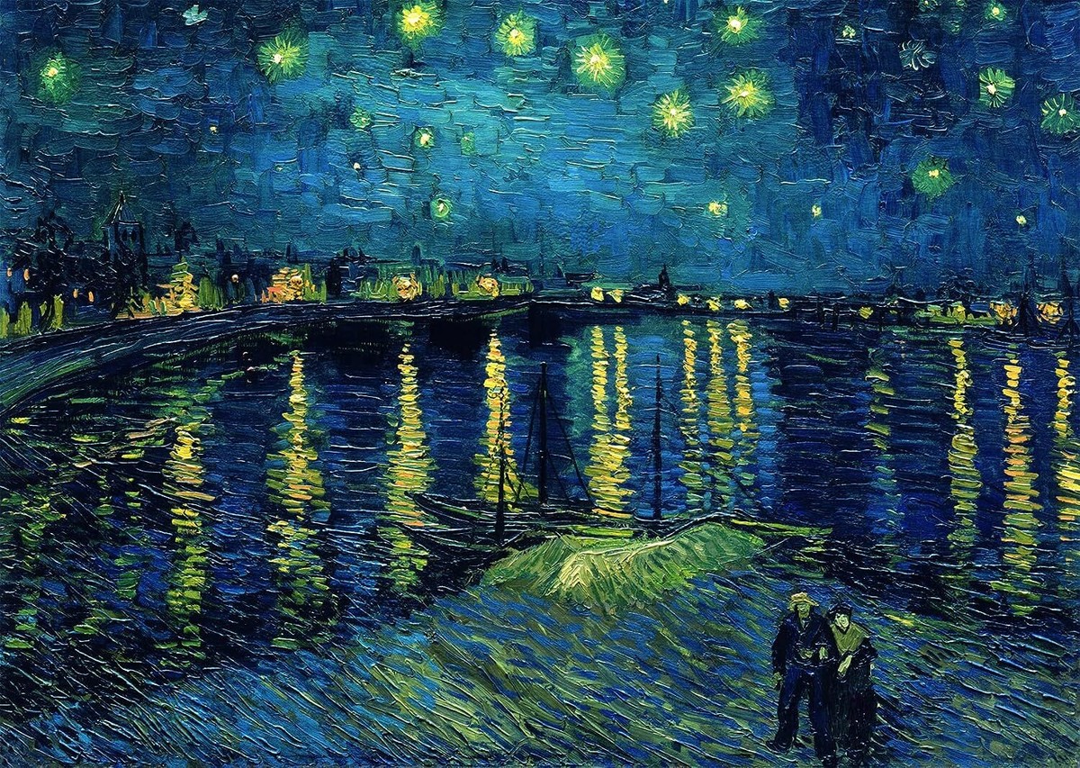パラッポベンゴ　 1000-Pc Van Gogh Puzzle: Starry Night Over Rhone, Ravensburger Art