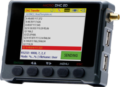 DNC Transfer device Micro DNC 2D compatible : FANUC, OKUMA, HAAS, MAKINO, ...