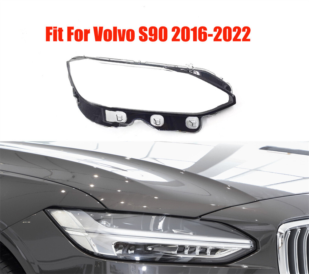 Volvo S90 2016-2022 Right Headlight Lens Cover Replacement 1Pcs