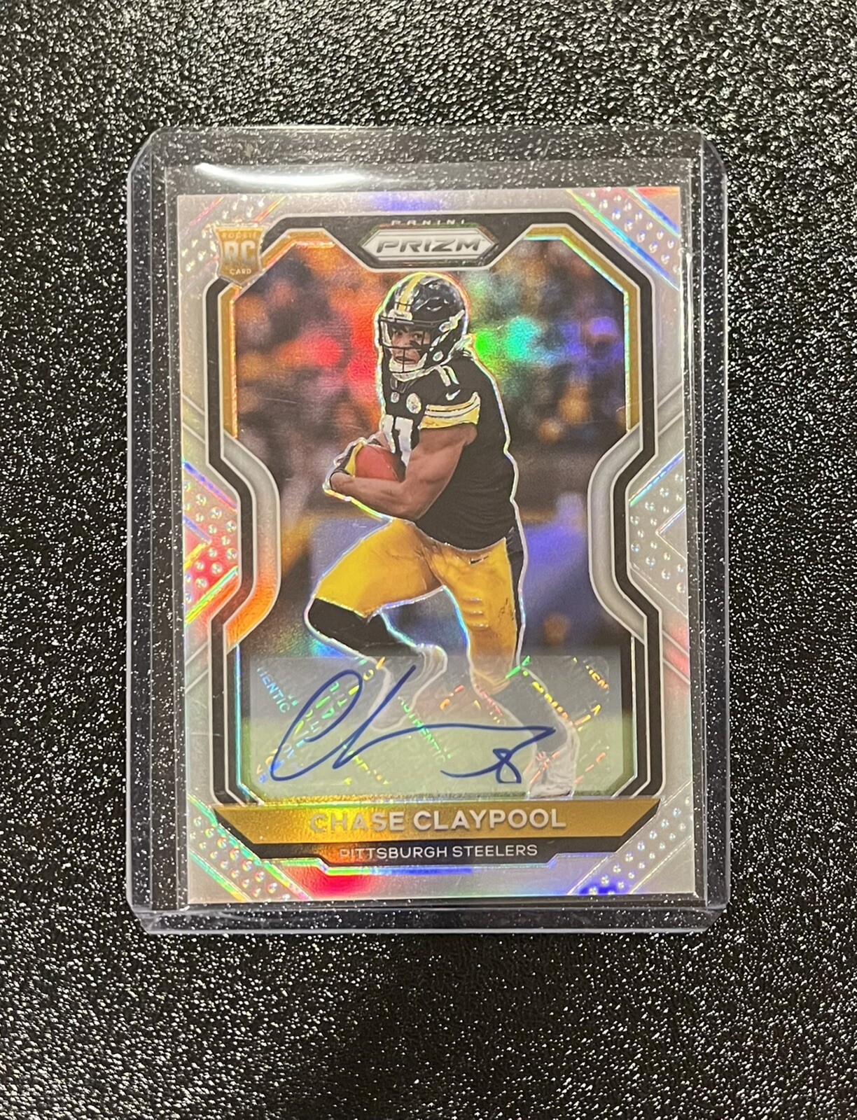 Chase Claypool Rookie Card 2020 Panini Prizm Silver Auto #392